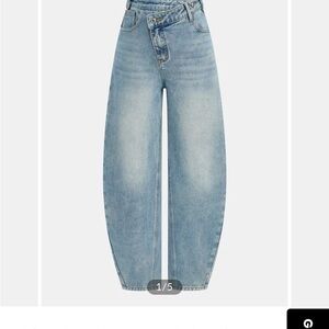 Commense Light Blue Wide-Leg High-Rise Jeans